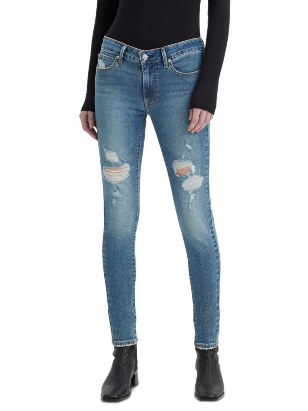 Levi's Women's 711 Mid Rise Stretch Skinny Jeans 25W x 30L